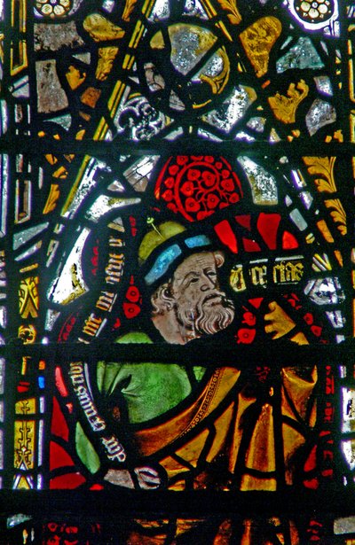 Window w3 depicting the Prophet Zechariah (stained glass) by English School